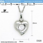 D028 Noproblem Ion Balance Health Necklace with Swarvoski Crystal