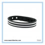 Grey Strip Noproblem Ion Balance Health Bracelet (P086)