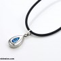 tourmaline germanium 1800 anions health blue swarovski necklace