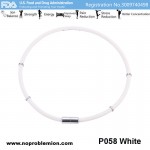 P058 White Waterproof Titanium Noproblem Ion Health Necklace